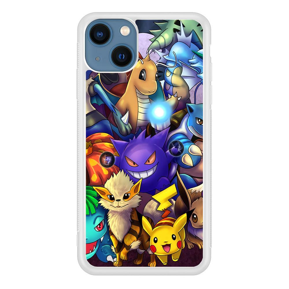 Pokemon Gengar Team in Action iPhone 13 Case-Oxvistore