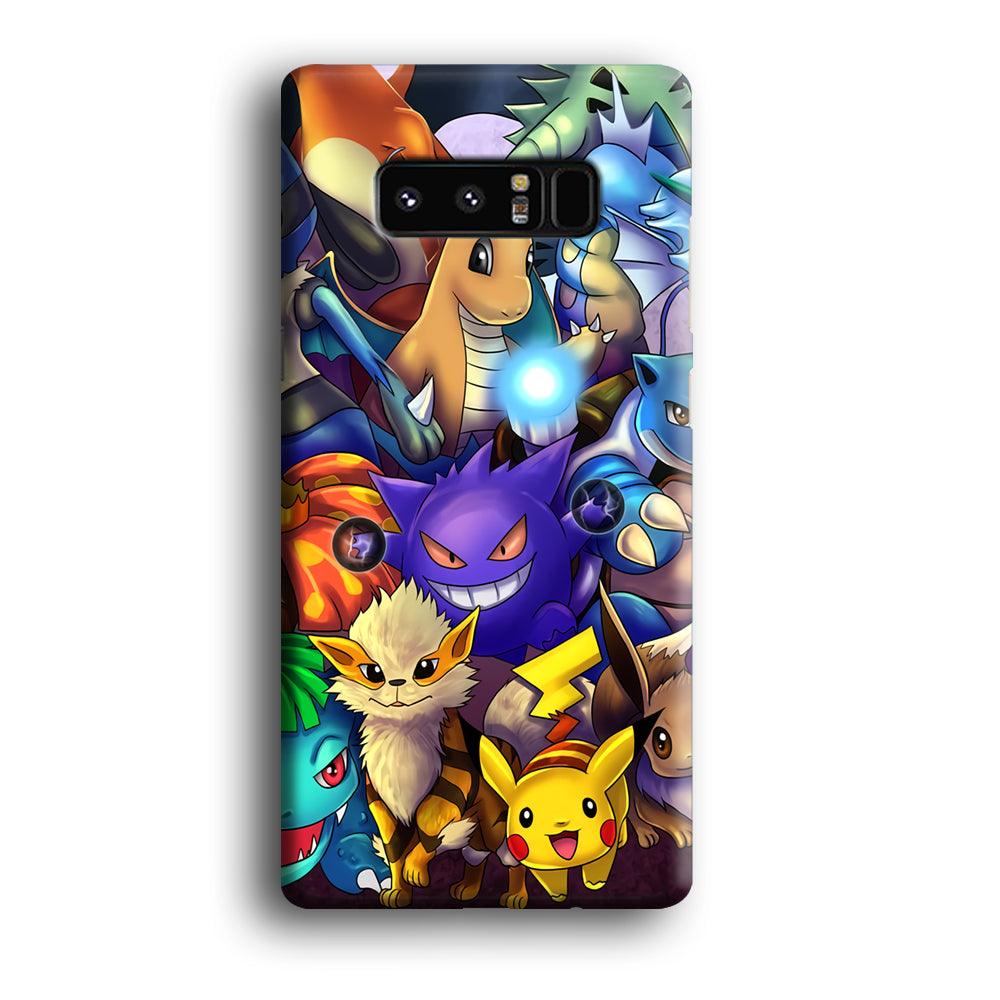 Pokemon Gengar Team in Action Samsung Galaxy Note 8 Case-Oxvistore