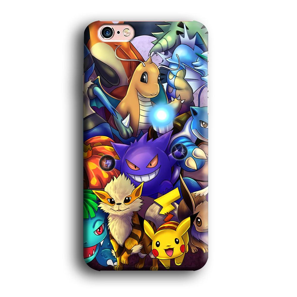 Pokemon Gengar Team in Action iPhone 6 Plus | 6s Plus Case-Oxvistore