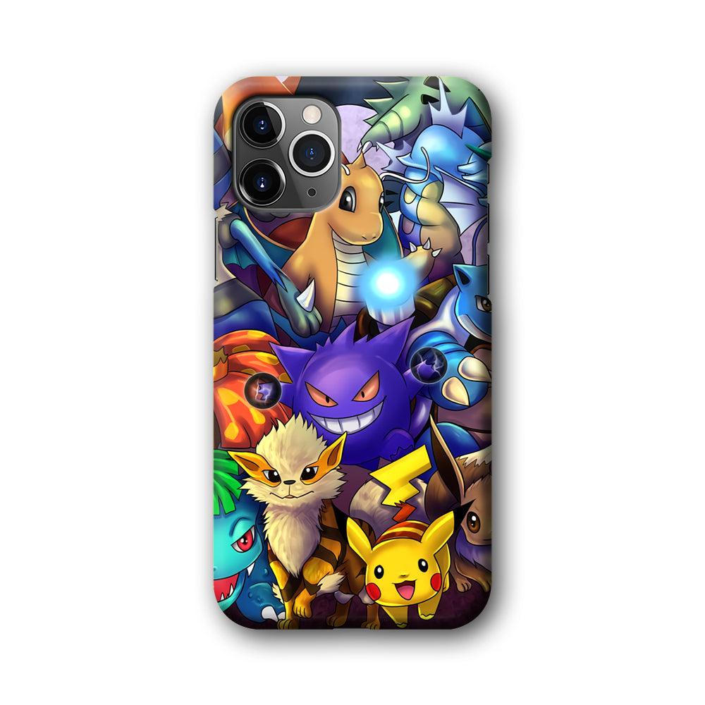 Pokemon Gengar Team in Action iPhone 11 Pro Case-Oxvistore