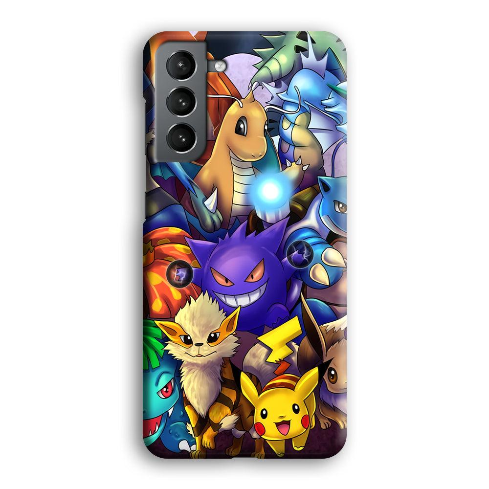 Pokemon Gengar Team in Action Samsung Galaxy S21 Case-Oxvistore