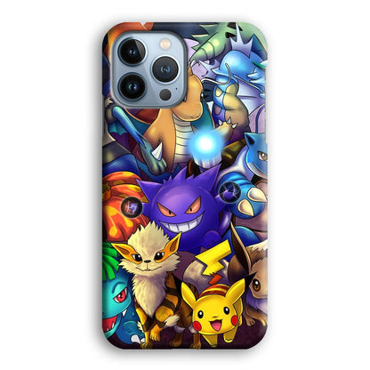 Pokemon Gengar Team in Action iPhone 13 Pro Case-Oxvistore