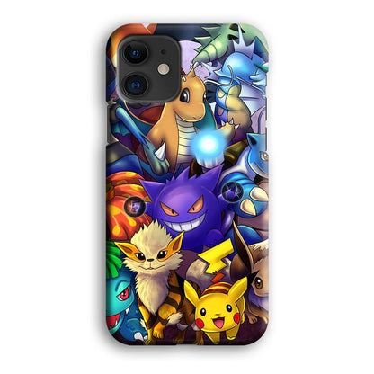 Pokemon Gengar Team in Action iPhone 12 Case-Oxvistore