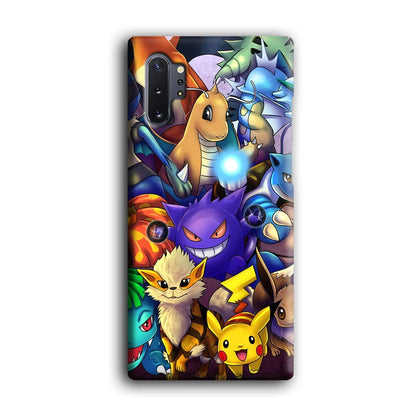 Pokemon Gengar Team in Action Samsung Galaxy Note 10 Plus Case-Oxvistore