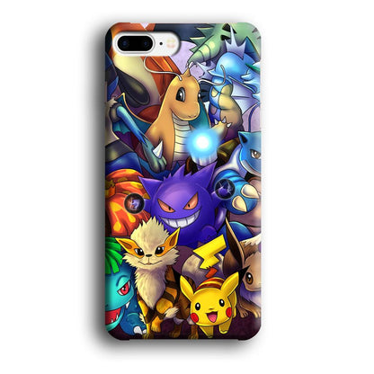 Pokemon Gengar Team in Action iPhone 8 Plus Case-Oxvistore