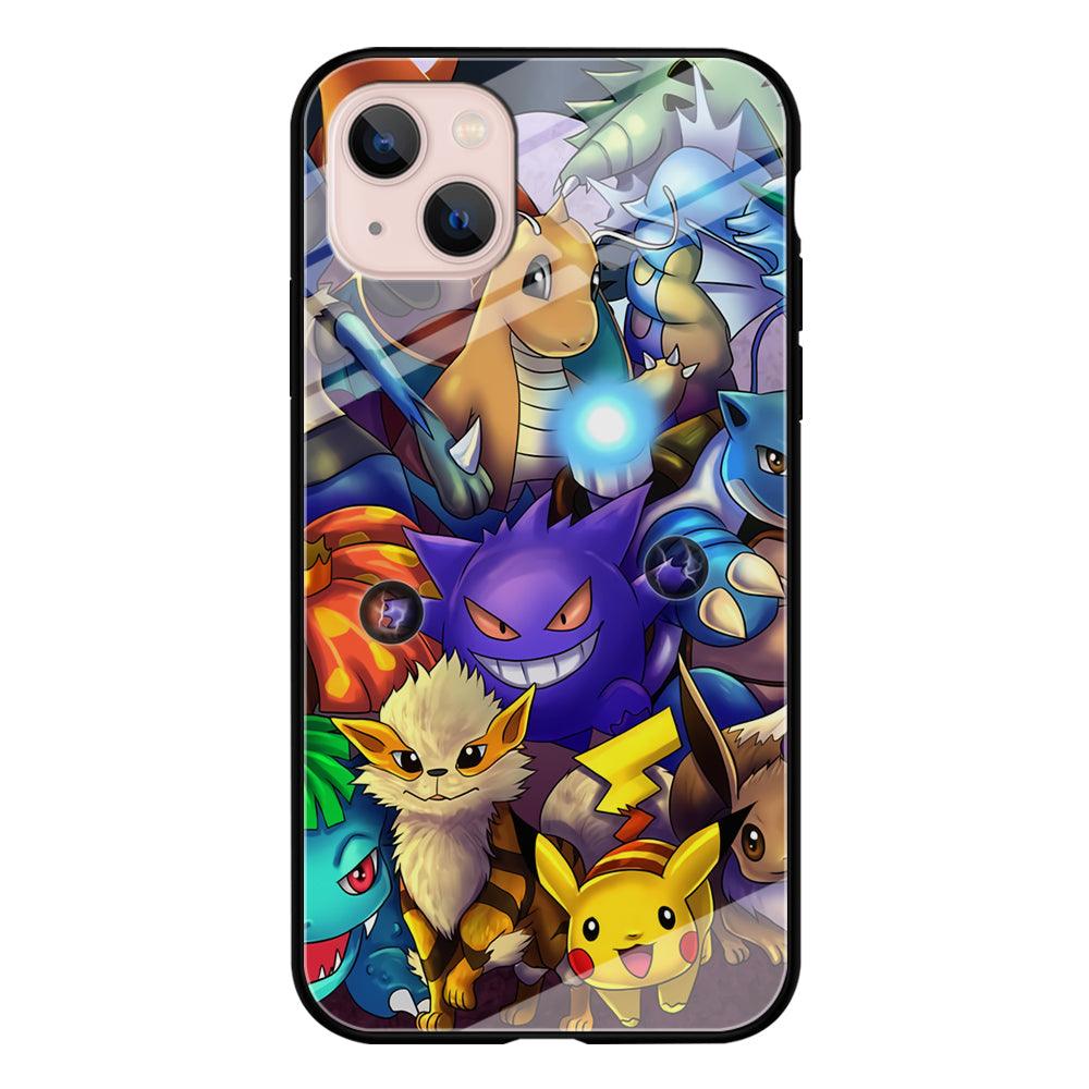 Pokemon Gengar Team in Action iPhone 13 Case-Oxvistore