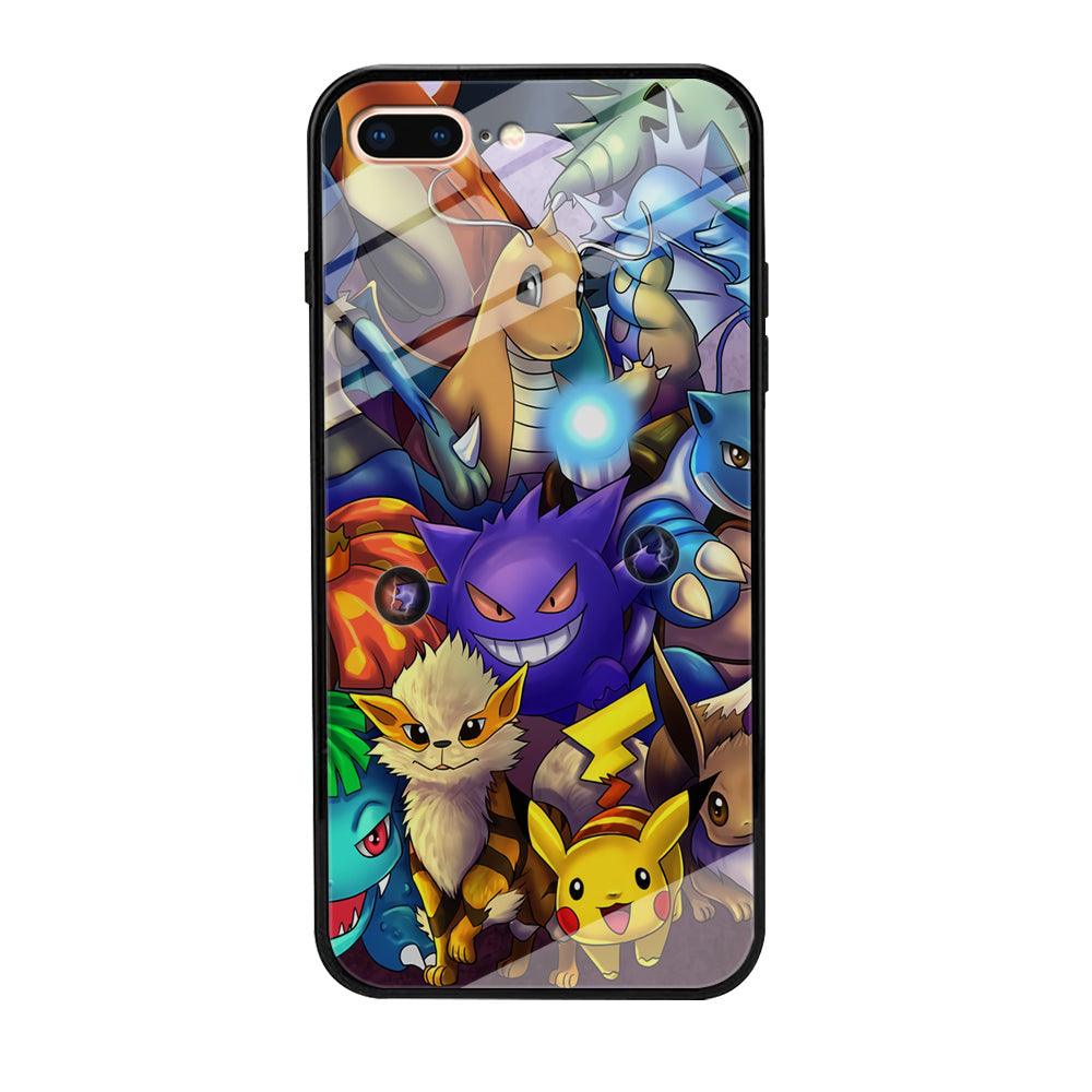 Pokemon Gengar Team in Action iPhone 8 Plus Case-Oxvistore