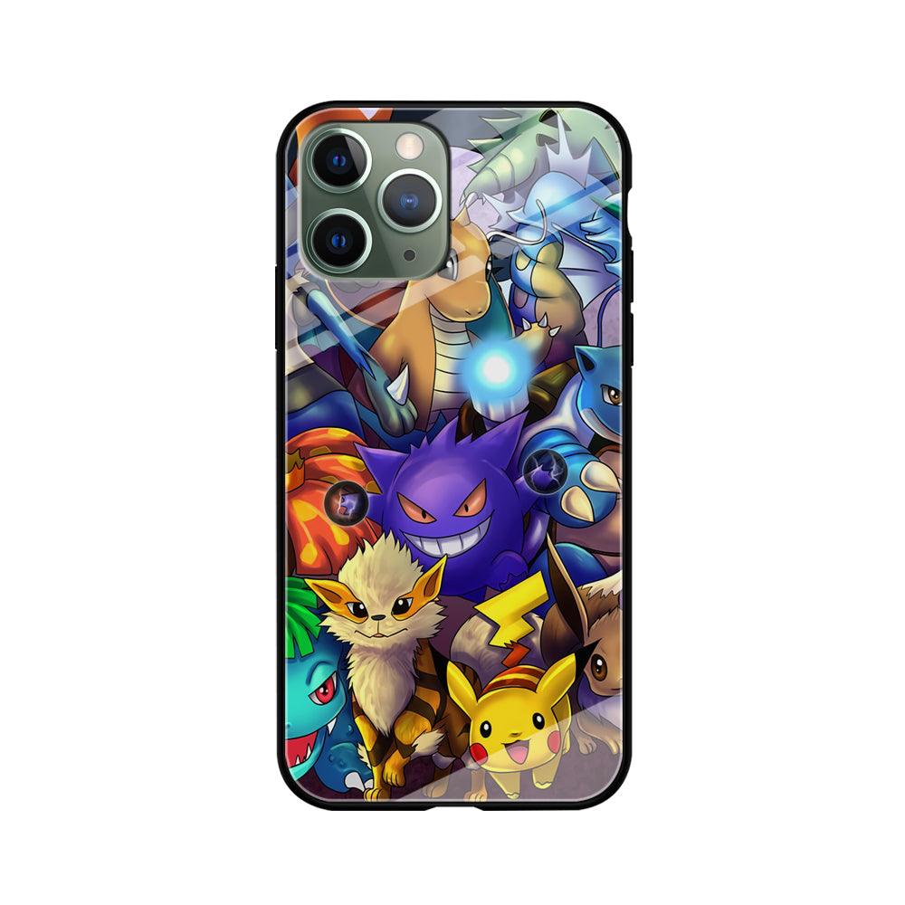 Pokemon Gengar Team in Action iPhone 11 Pro Case-Oxvistore