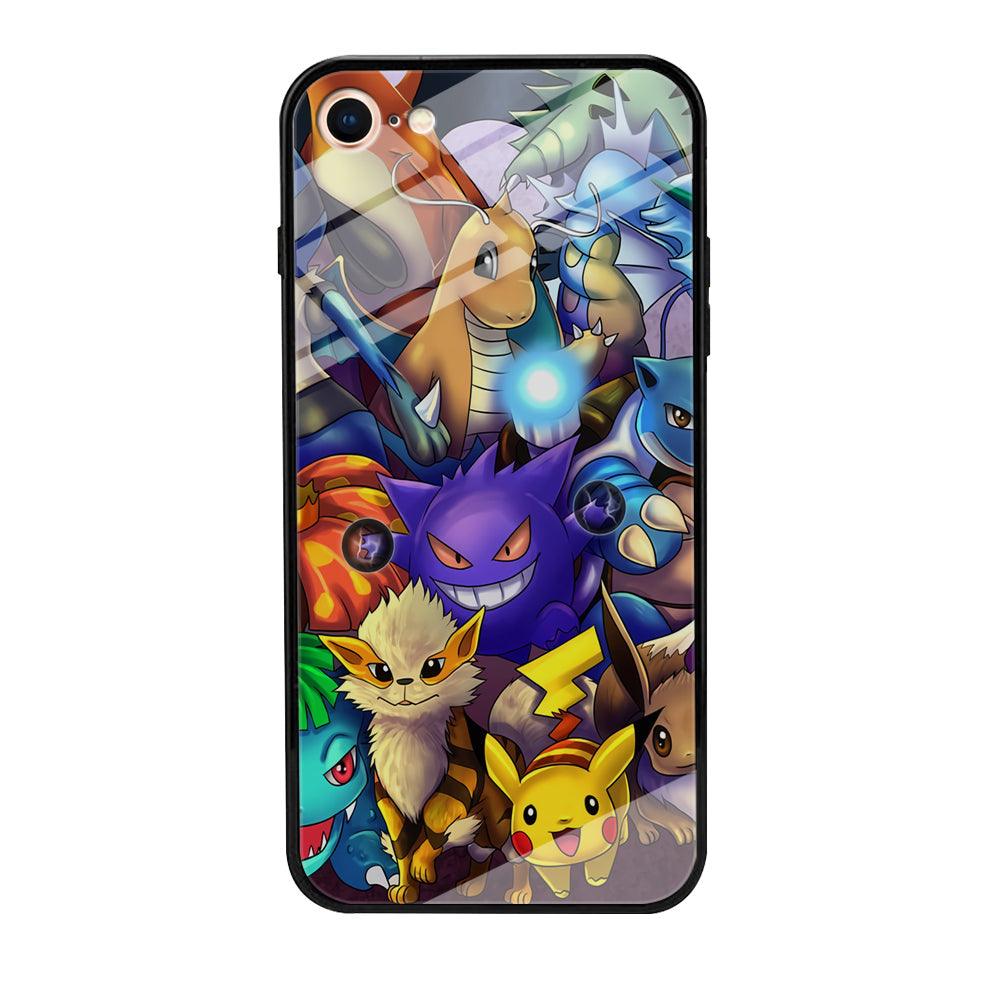 Pokemon Gengar Team in Action iPhone 8 Case-Oxvistore