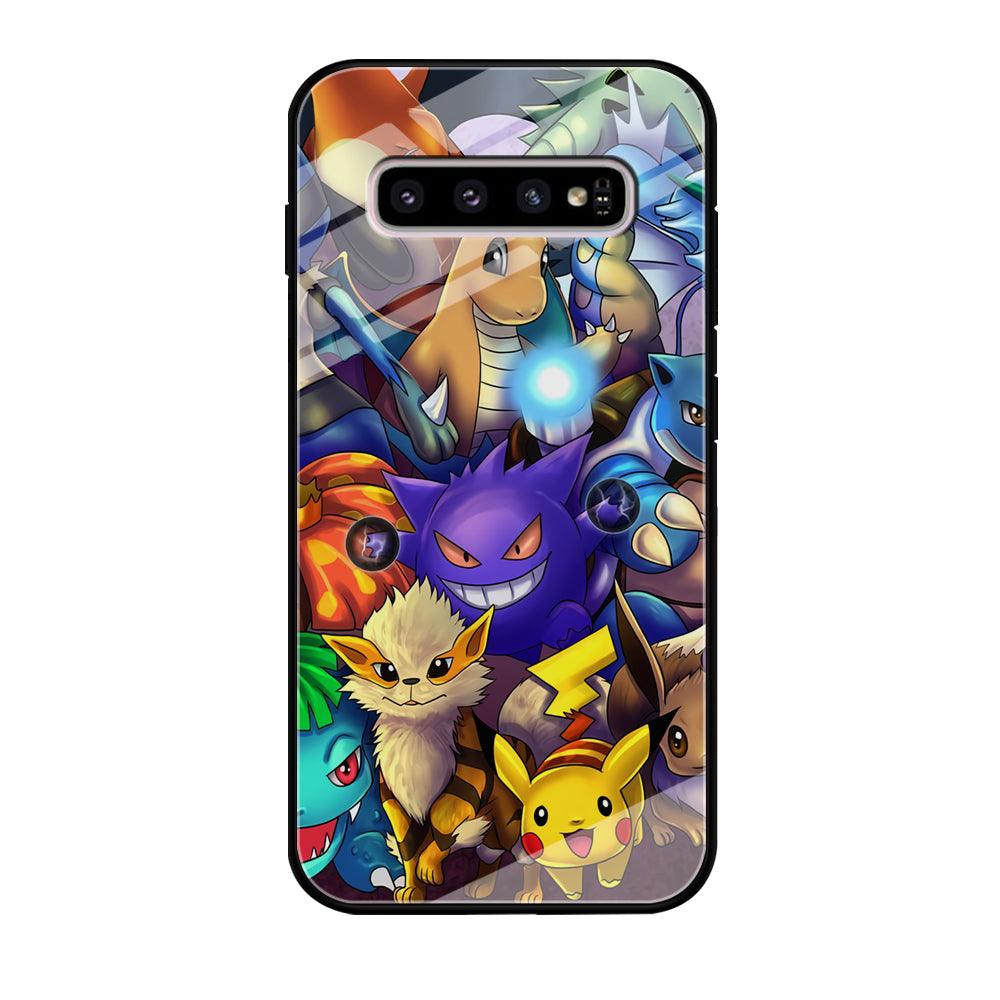 Pokemon Gengar Team in Action Samsung Galaxy S10 Plus Case-Oxvistore