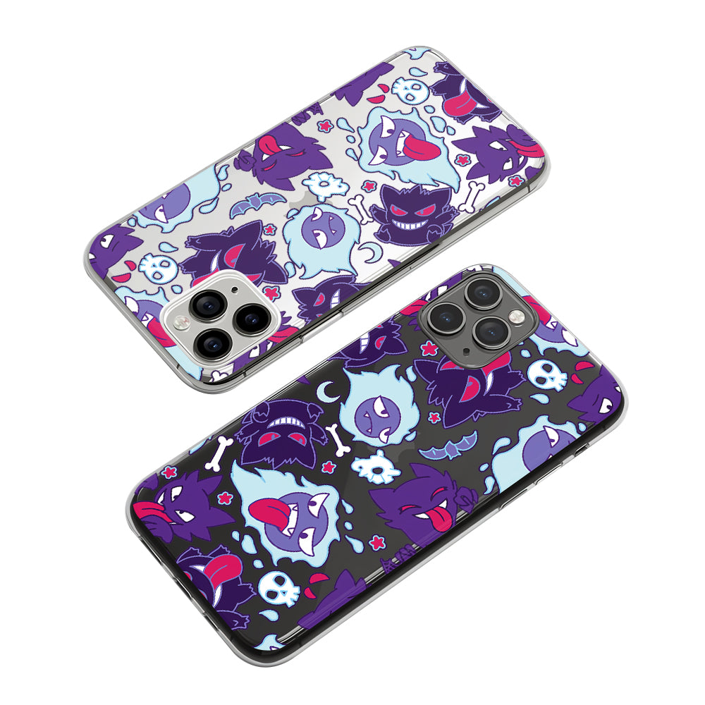 Pokemon Gengar The Purple Flame Clear Soft Case