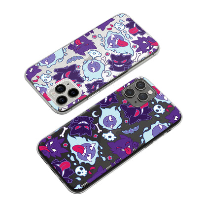 Pokemon Gengar The Purple Flame Clear Soft Case