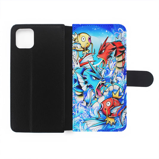 Pokemon Gyrados Magikarp Flip Wallet Phone Case