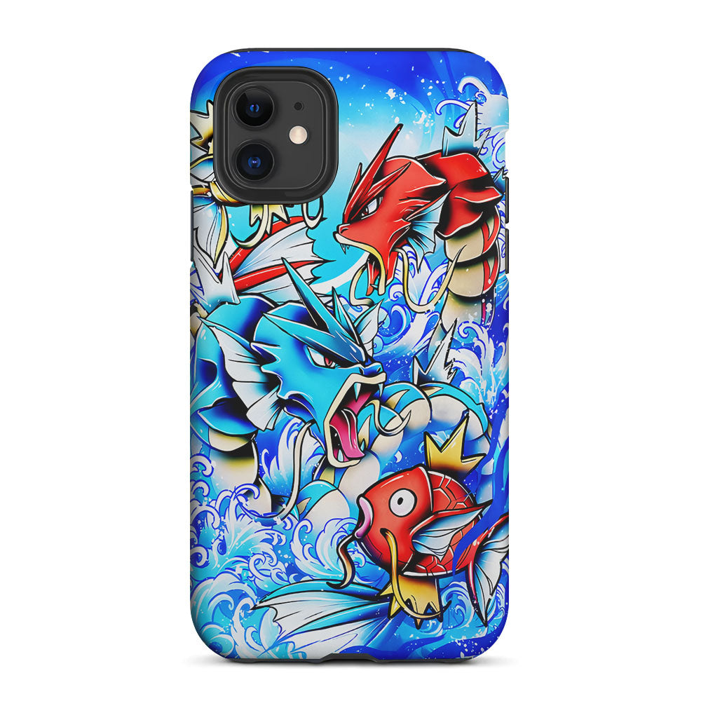 Pokemon Gyrados Magikarp 2 in 1 Tough Phone Case