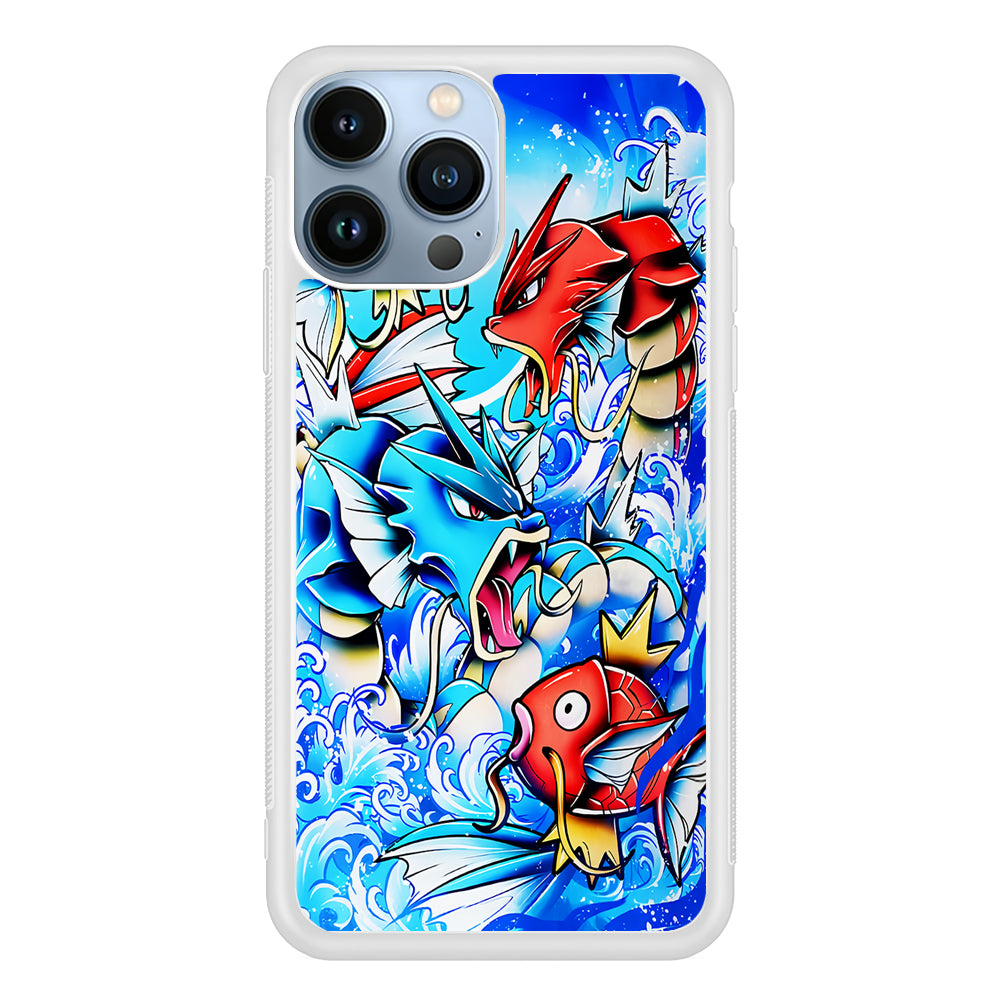 Pokemon Gyrados Magikarp 2D Rubber Phone Case