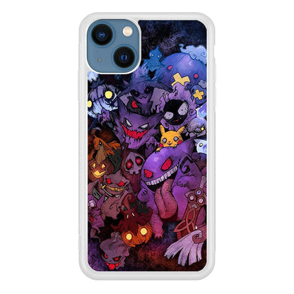 Pokemon Halloween Costume Gengar iPhone 14 Plus Case-Oxvistore