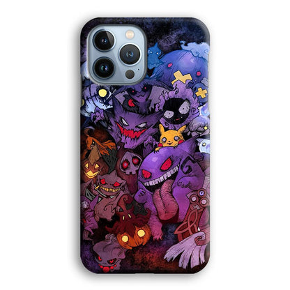 Pokemon Halloween Costume Gengar iPhone 13 Pro Case-Oxvistore