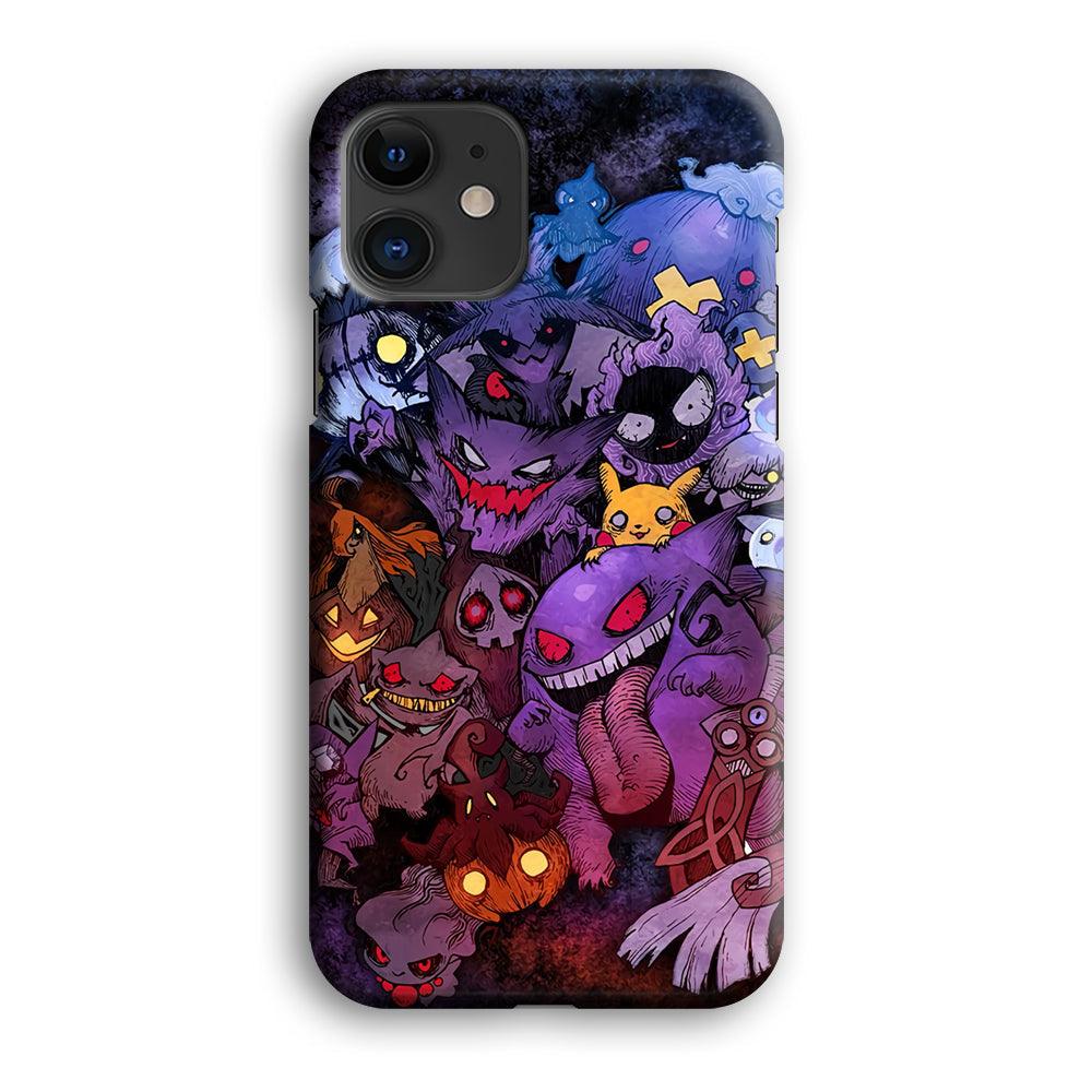 Pokemon Halloween Costume Gengar iPhone 12 Case-Oxvistore