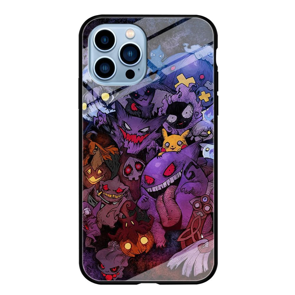 Pokemon Halloween Costume Gengar iPhone 15 Pro Max Case-Oxvistore