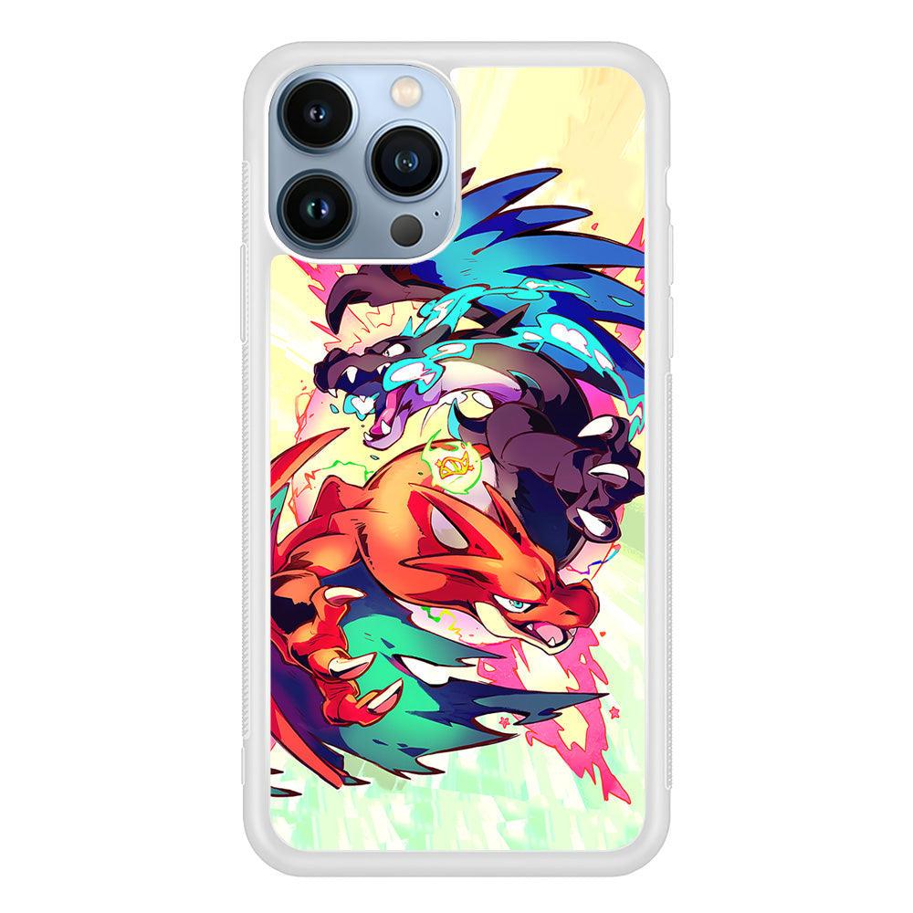 Pokemon Mega Charizard Heavy Punch iPhone 15 Pro Max Case-Oxvistore