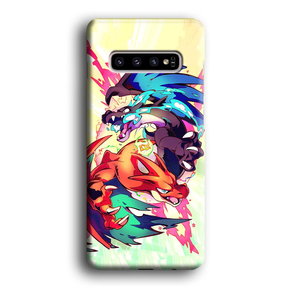 Pokemon Mega Charizard Heavy Punch Samsung Galaxy S10 Plus Case-Oxvistore