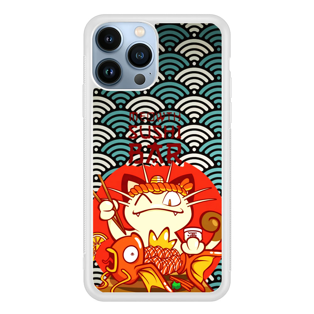 Pokemon Meowth Sushi Bar 2D Rubber Phone Case