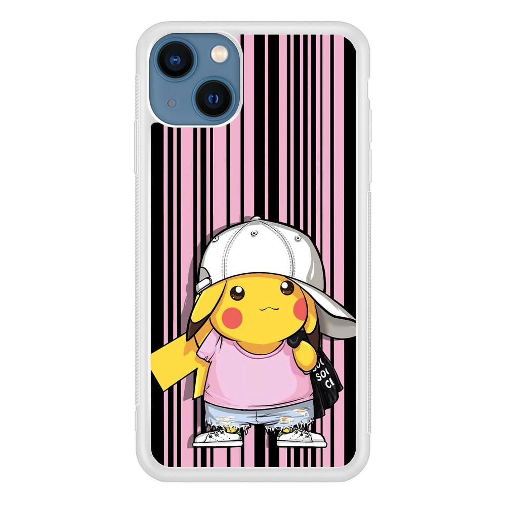 Pokemon Pikachu Casual Outfit iPhone 14 Plus Case-Oxvistore