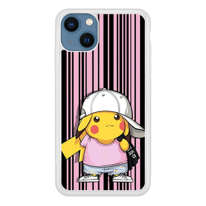 Pokemon Pikachu Casual Outfit iPhone 14 Plus Case-Oxvistore