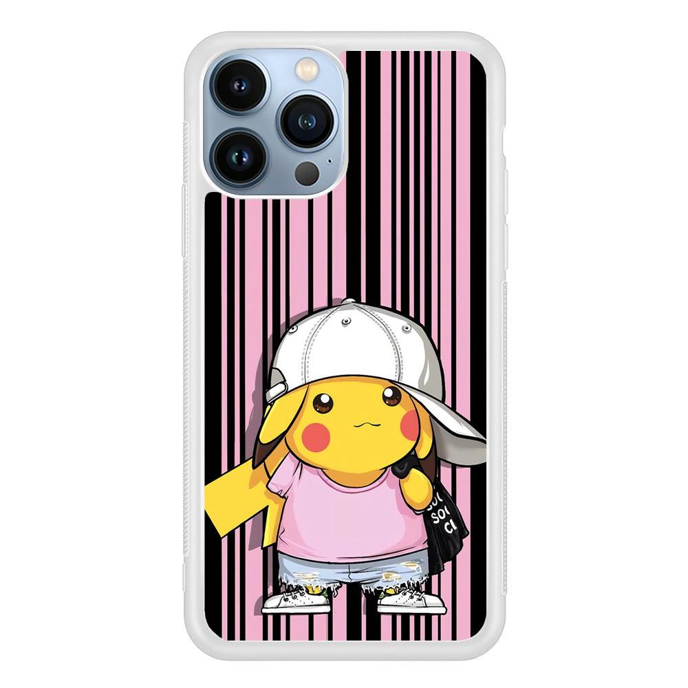 Pokemon Pikachu Casual Outfit iPhone 15 Pro Max Case-Oxvistore