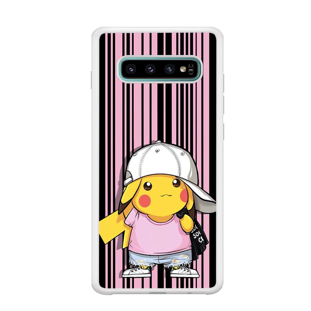 Pokemon Pikachu Casual Outfit Samsung Galaxy S10 Case-Oxvistore