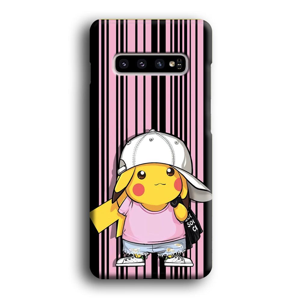 Pokemon Pikachu Casual Outfit Samsung Galaxy S10 Case-Oxvistore