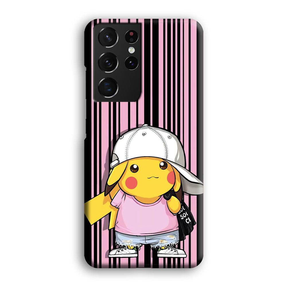 Pokemon Pikachu Casual Outfit Samsung Galaxy S21 Ultra Case-Oxvistore