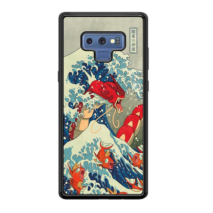 Pokemon Red Gyarados Battle Wave Samsung Galaxy Note 9 Case-Oxvistore