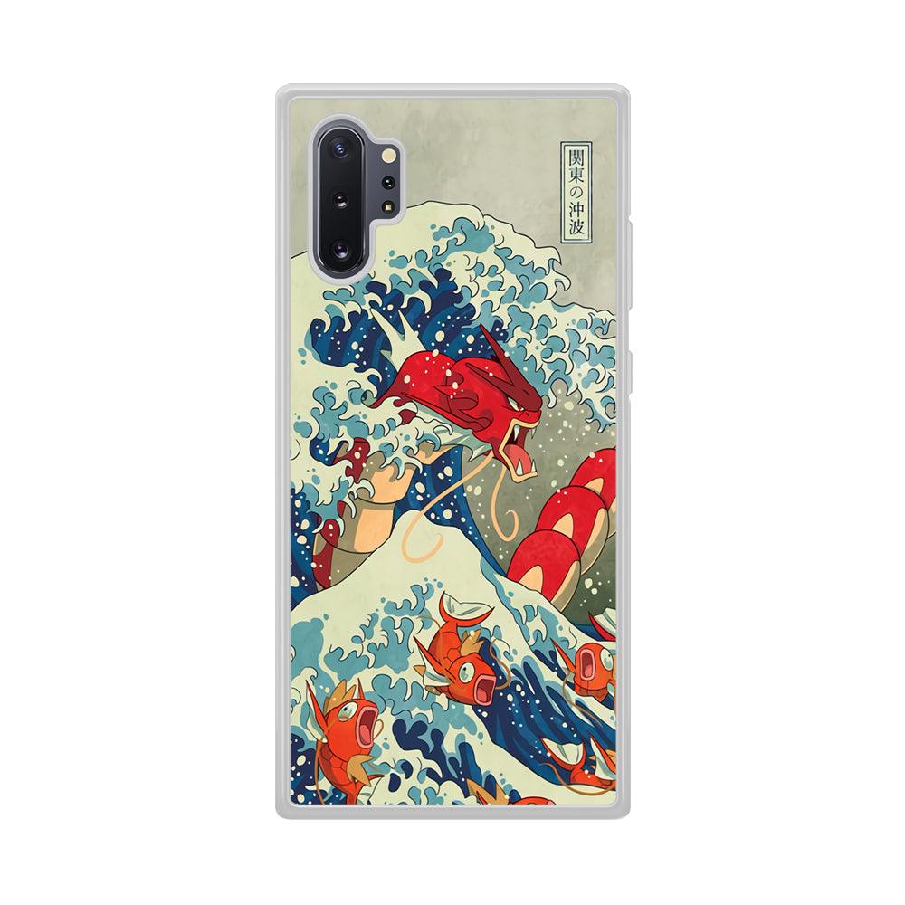 Pokemon Red Gyarados Battle Wave Samsung Galaxy Note 10 Plus Case-Oxvistore