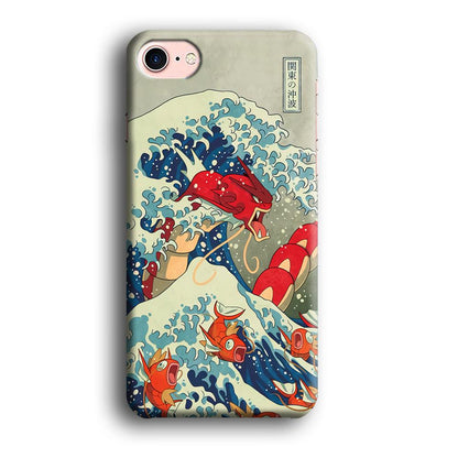 Pokemon Red Gyarados Battle Wave iPhone 8 Case-Oxvistore