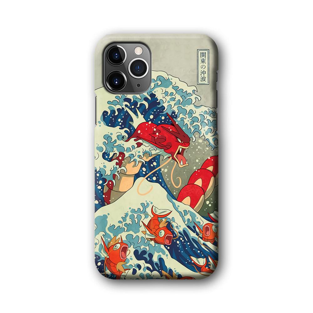 Pokemon Red Gyarados Battle Wave iPhone 11 Pro Case-Oxvistore