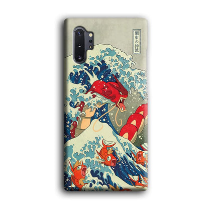 Pokemon Red Gyarados Battle Wave Samsung Galaxy Note 10 Plus Case-Oxvistore