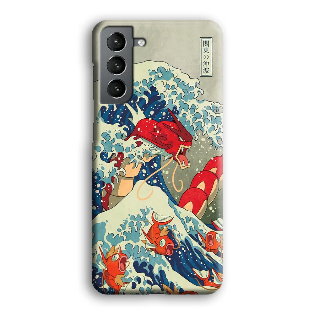 Pokemon Red Gyarados Battle Wave Samsung Galaxy S21 Case-Oxvistore