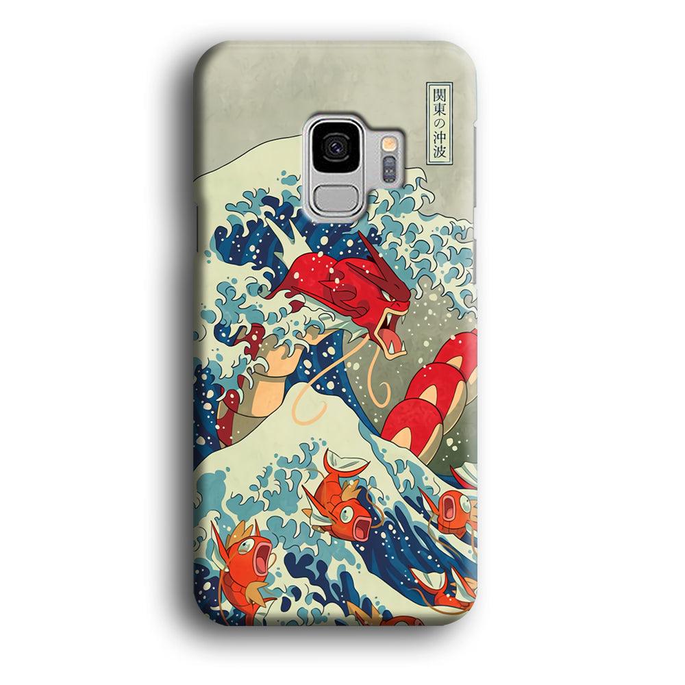 Pokemon Red Gyarados Battle Wave Samsung Galaxy S9 Case-Oxvistore