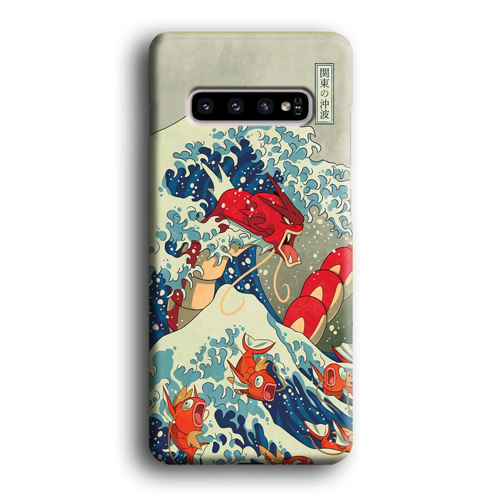 Pokemon Red Gyarados Battle Wave Samsung Galaxy S10 Plus Case-Oxvistore