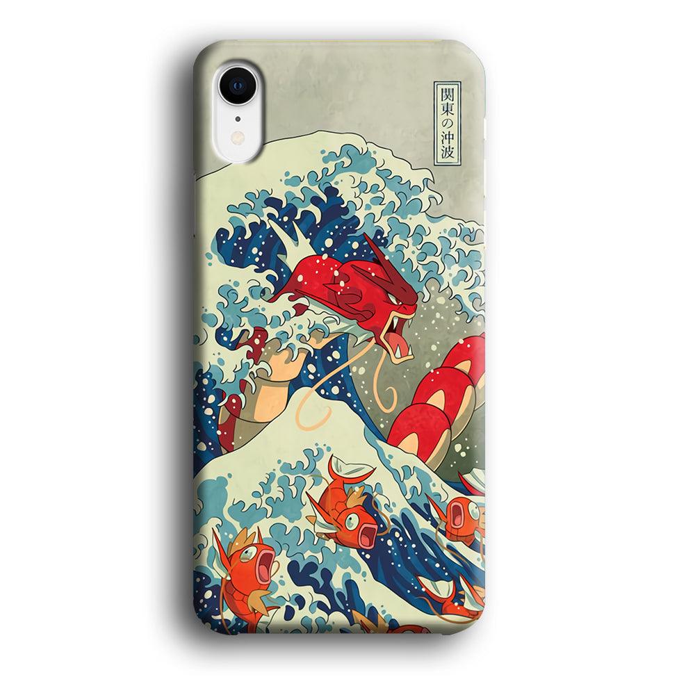 Pokemon Red Gyarados Battle Wave iPhone XR Case-Oxvistore