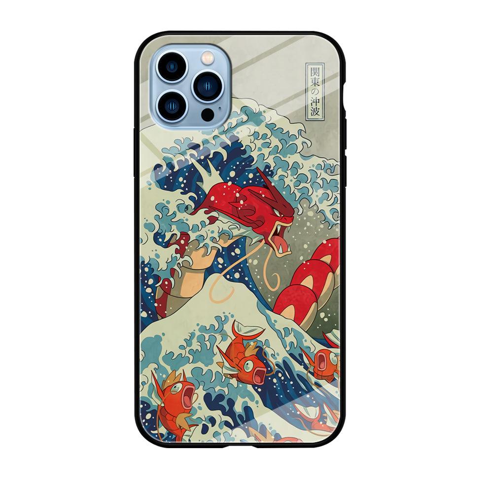 Pokemon Red Gyarados Battle Wave iPhone 12 Pro Max Case-Oxvistore