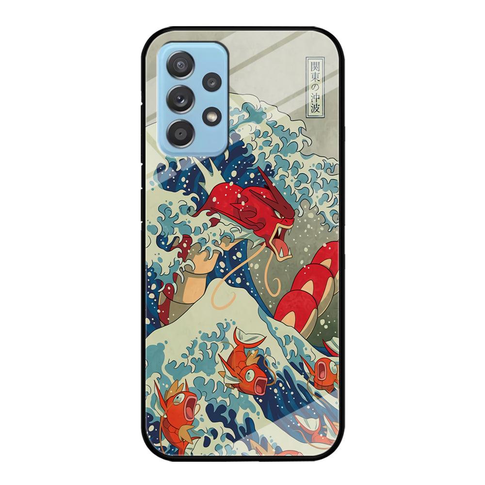 Pokemon Red Gyarados Battle Wave Samsung Galaxy A52 Case-Oxvistore