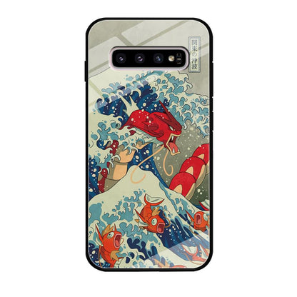 Pokemon Red Gyarados Battle Wave Samsung Galaxy S10 Plus Case-Oxvistore