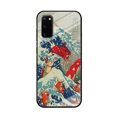 Pokemon Red Gyarados Battle Wave Samsung Galaxy S20 Case-Oxvistore