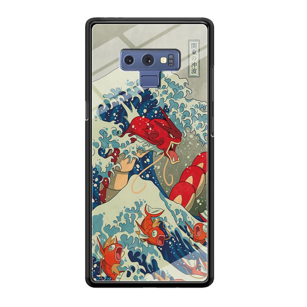 Pokemon Red Gyarados Battle Wave Samsung Galaxy Note 9 Case-Oxvistore