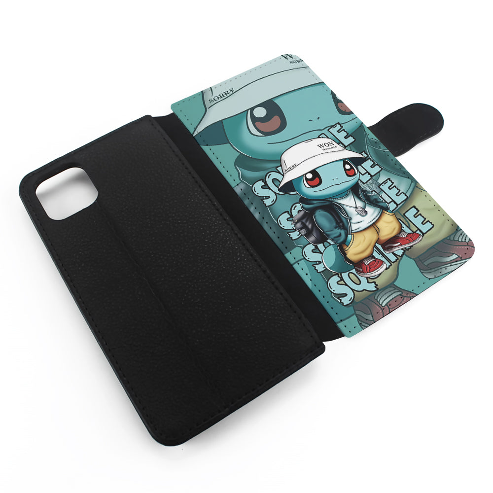 Pokemon Squirtle Cool Style Flip Wallet Phone Case