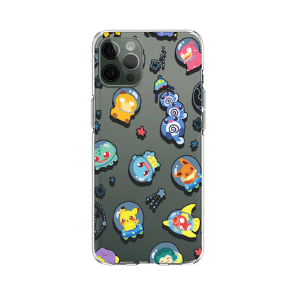 Pokemon Trip to The Moon Clear Soft Case