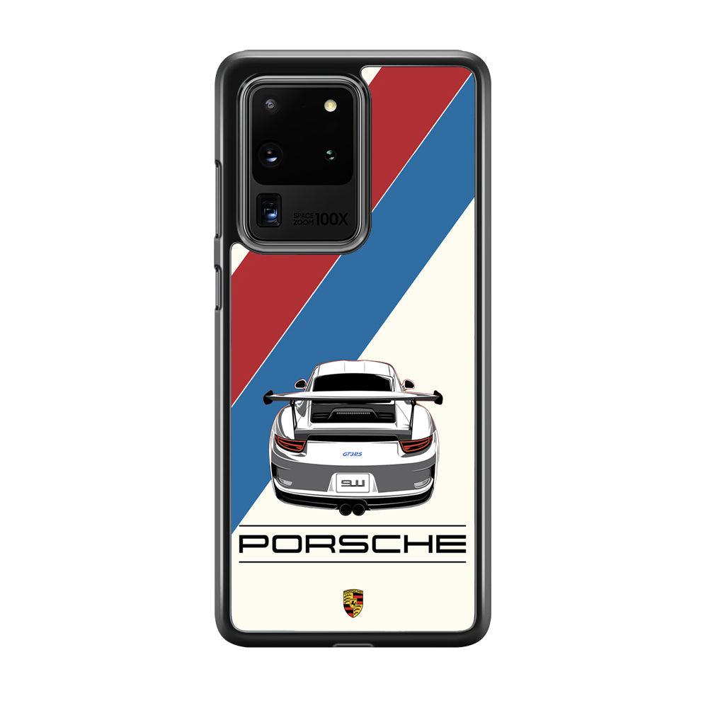 Porsche 70 of Luxury Samsung Galaxy S20 Ultra Case-Rubber Black (2D Case)-Oxvistore
