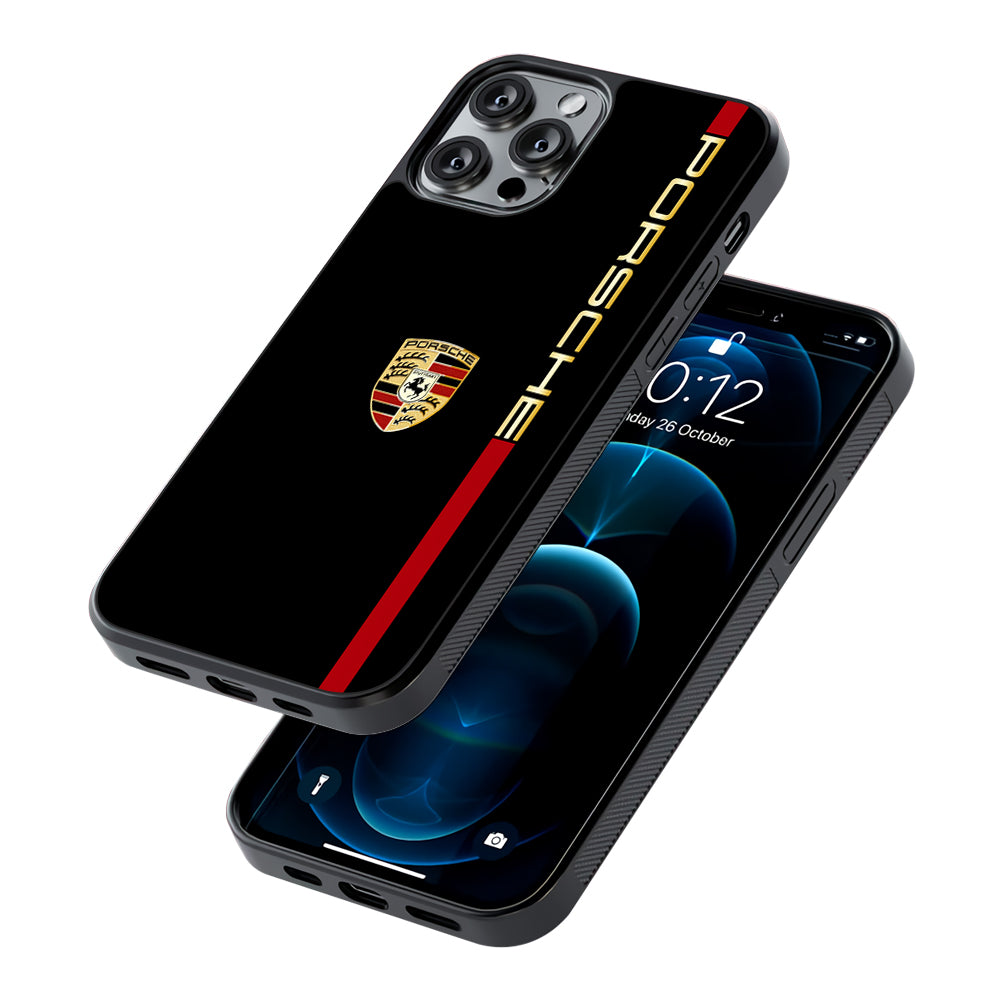 Porsche Car Logo Luxury 2D Rubber Phone Case-Oxvistore
